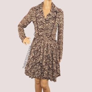 Altr'd State brown lace trench coat dress